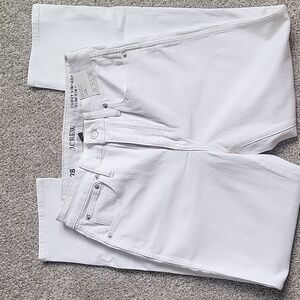 J Crew Curvy Vintage Slim Straight White Jeans